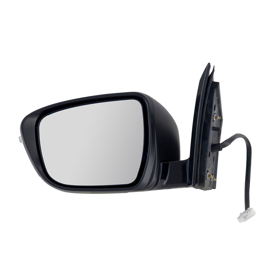 Mirror Driver Side for Nissan Murano, Black, PTM Cover, w/Turn Signal, Foldaway, w/o CCD Camera, Power