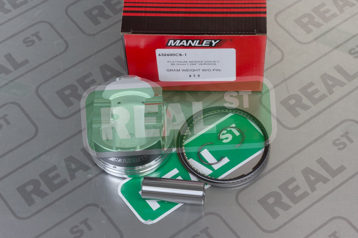 632600CB-1 Manley Piston Kit (13+ Subaru BRZ FA20 86mm STD Grade B Bore 10:1 Dish SINGLE), 1 Pack