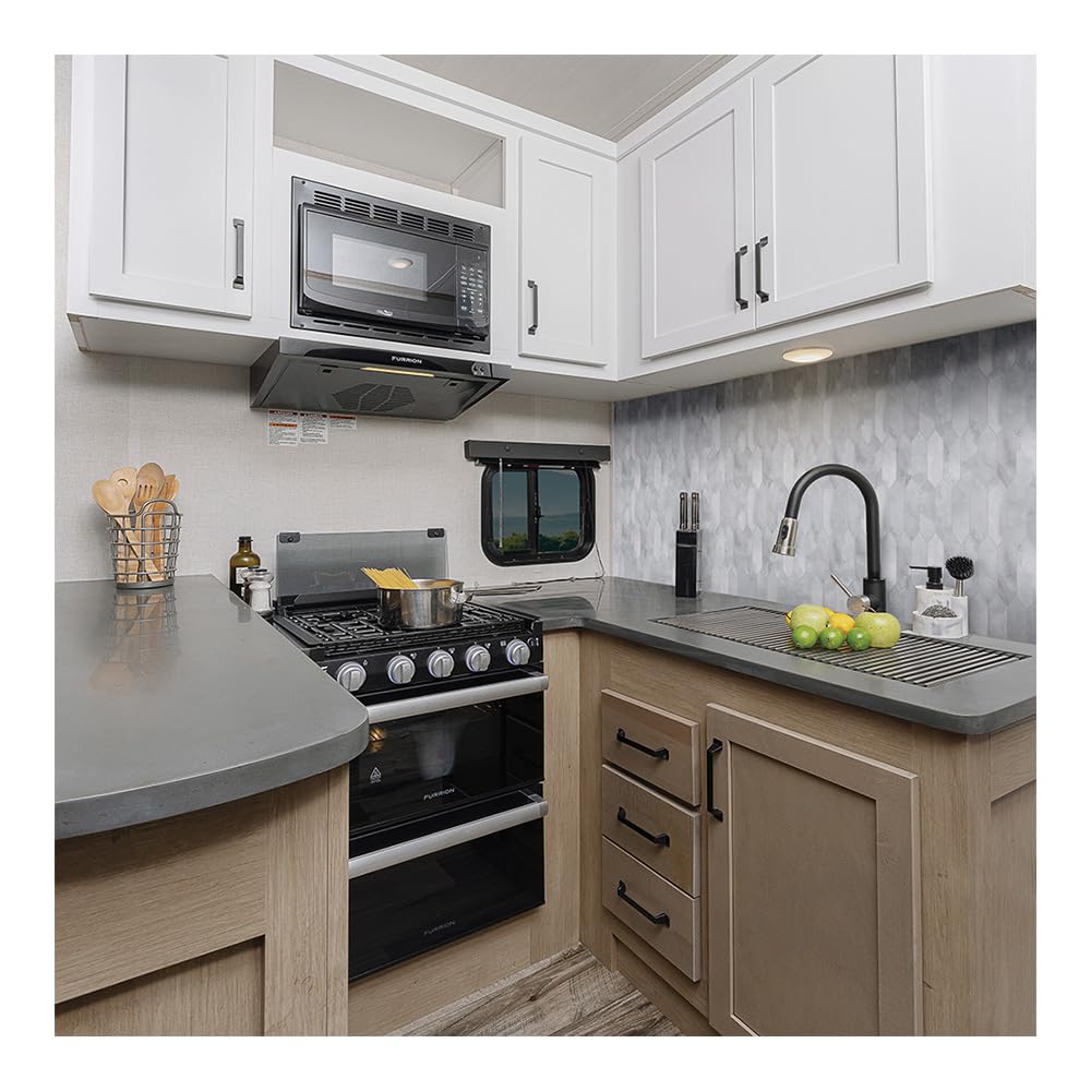 494031 Genesis Products Revive Backsplash - 18" x 24", Gray Marble Picket