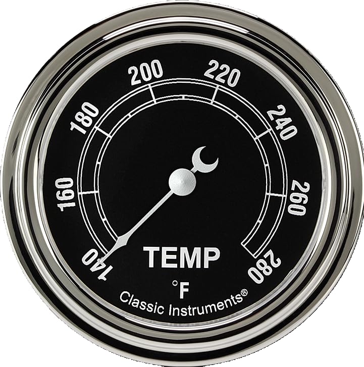 TR326SLF-06 Classic Instruments Traditional 2 5/8 in Water Temperature Gauge 3/8