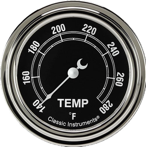 Classic Instruments TR326SLF-04 2 5/8 in Traditional Water Temperature Gauge 1/4