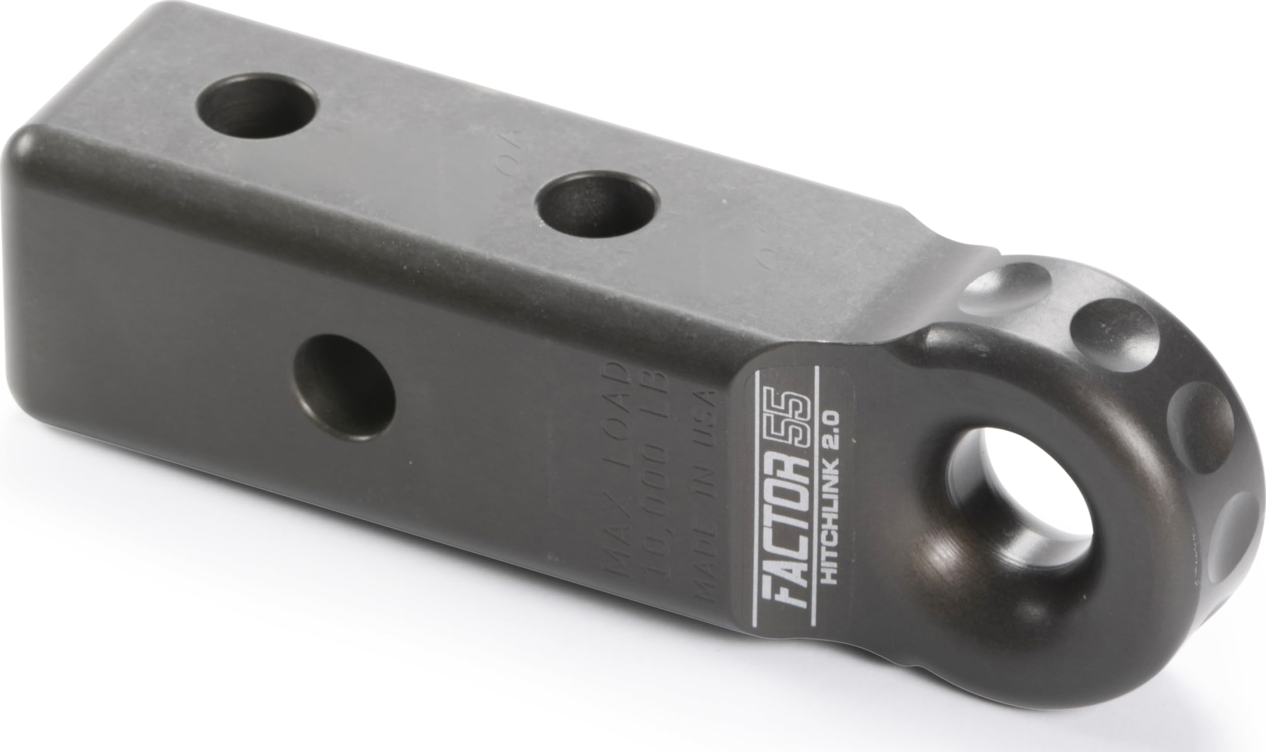 Hitchlink Pro 2.0 Factor 55 for 2" Receivers: Cross-Drilled for Horizontal or Vertical Rigging, 9,500 lb. Rating - Gray