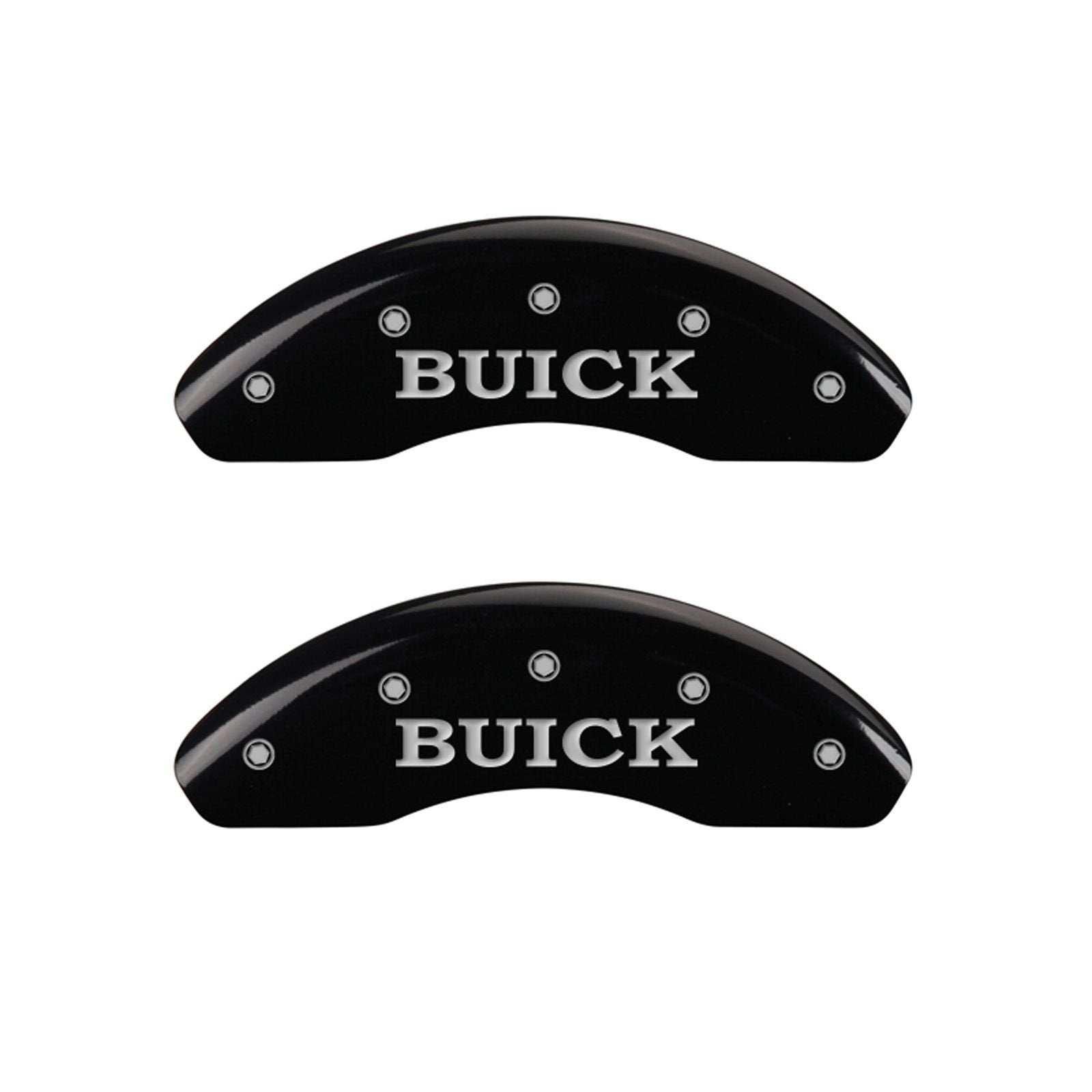 Caliper Covers MGP 49004SBSHBK with Black Powder Coat Finish, (Set of 4)