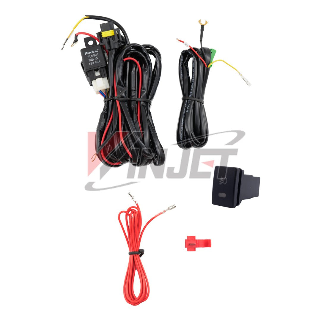Fog Lights Winjet for [2017 2018 2019 Toyota Highlander] Driving Fog Lights + Switch + Wiring Kit