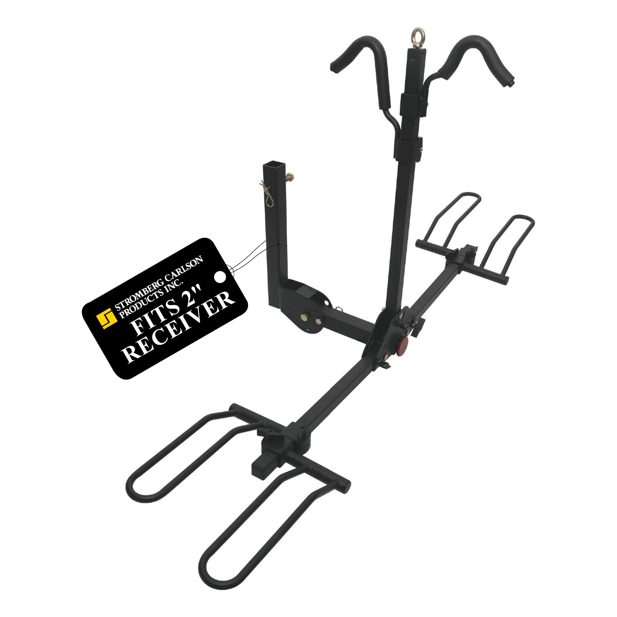 Hitch Mount Bike Carrier, Stromberg Carlson Bike Rack for Car, SUV, RV, Motorhome, Travel Trailer, 2-Bike Capacity, 2-Inch Receiver, BC-202 Model