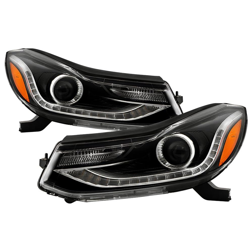 Chevy Trax Spyder (POE) Crystal (w/Adapter fit on Halogen Model) w/LED DRL Projector Headlight - Low Beam-HB3(Not Included) ; High Beam-HB3(Not Included) ; Signal-WY21W(Included) - OE Black