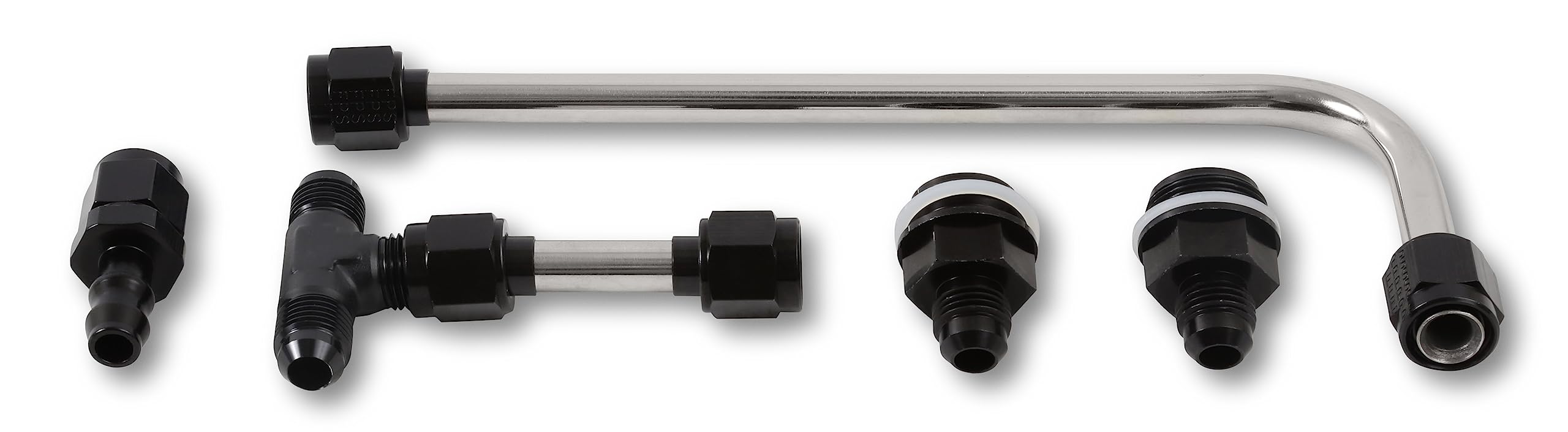 34-600SL-BLKQFT Quick Fuel Dual Feed Fuel Line #6AN (Slayer Series-Black)