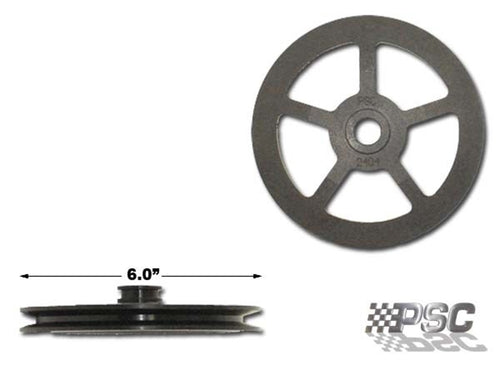 PSC Motor Sports PP2404 Power Steering V Belt Pulley 1200 Series Pump 6.0 Diameter 0.8125 Offset