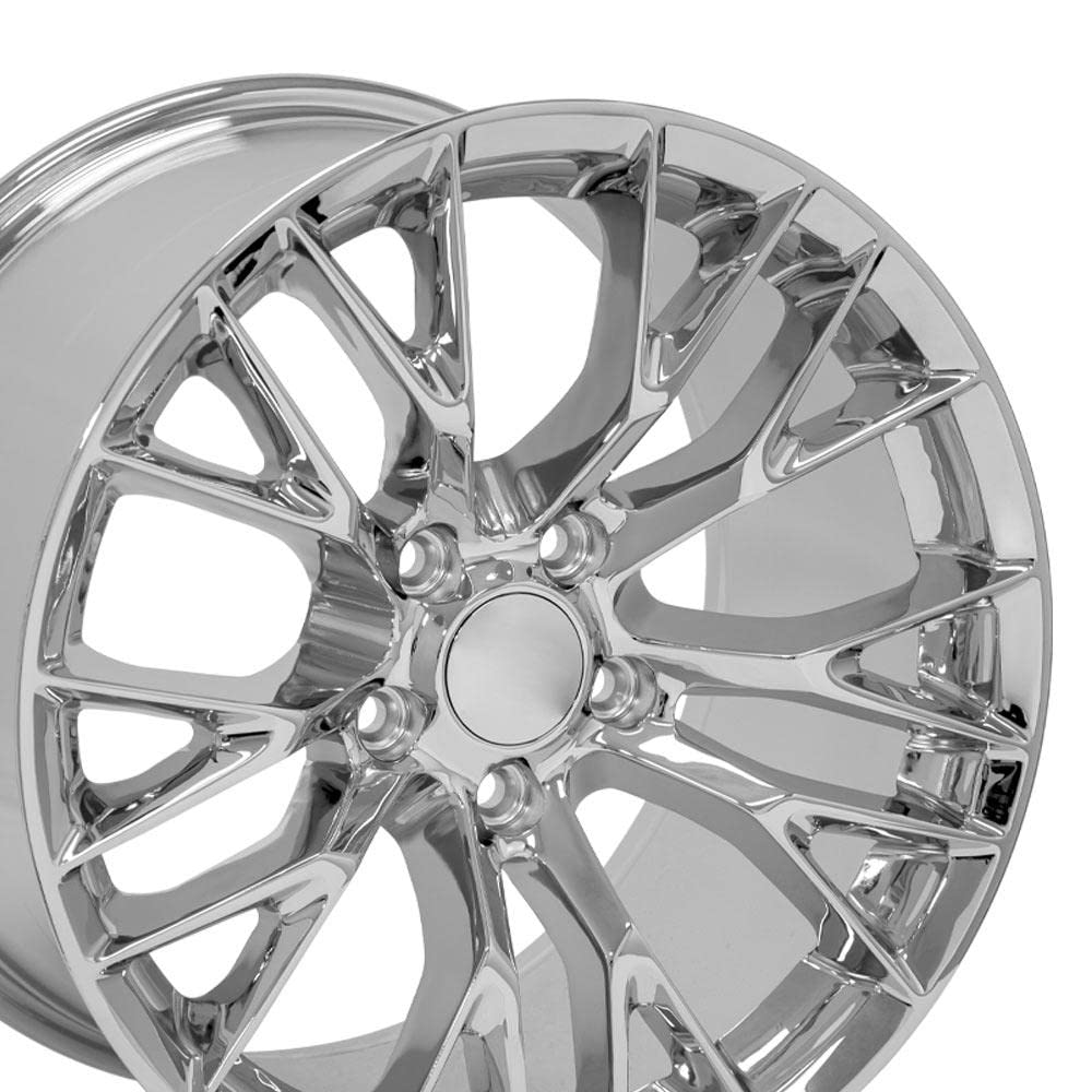 18 Inch OE Wheels CV22 Rim Fits Corvette C7 Z06 Style 5x120.65 18x10.5 Chrome - Hollander 5734 (1)
