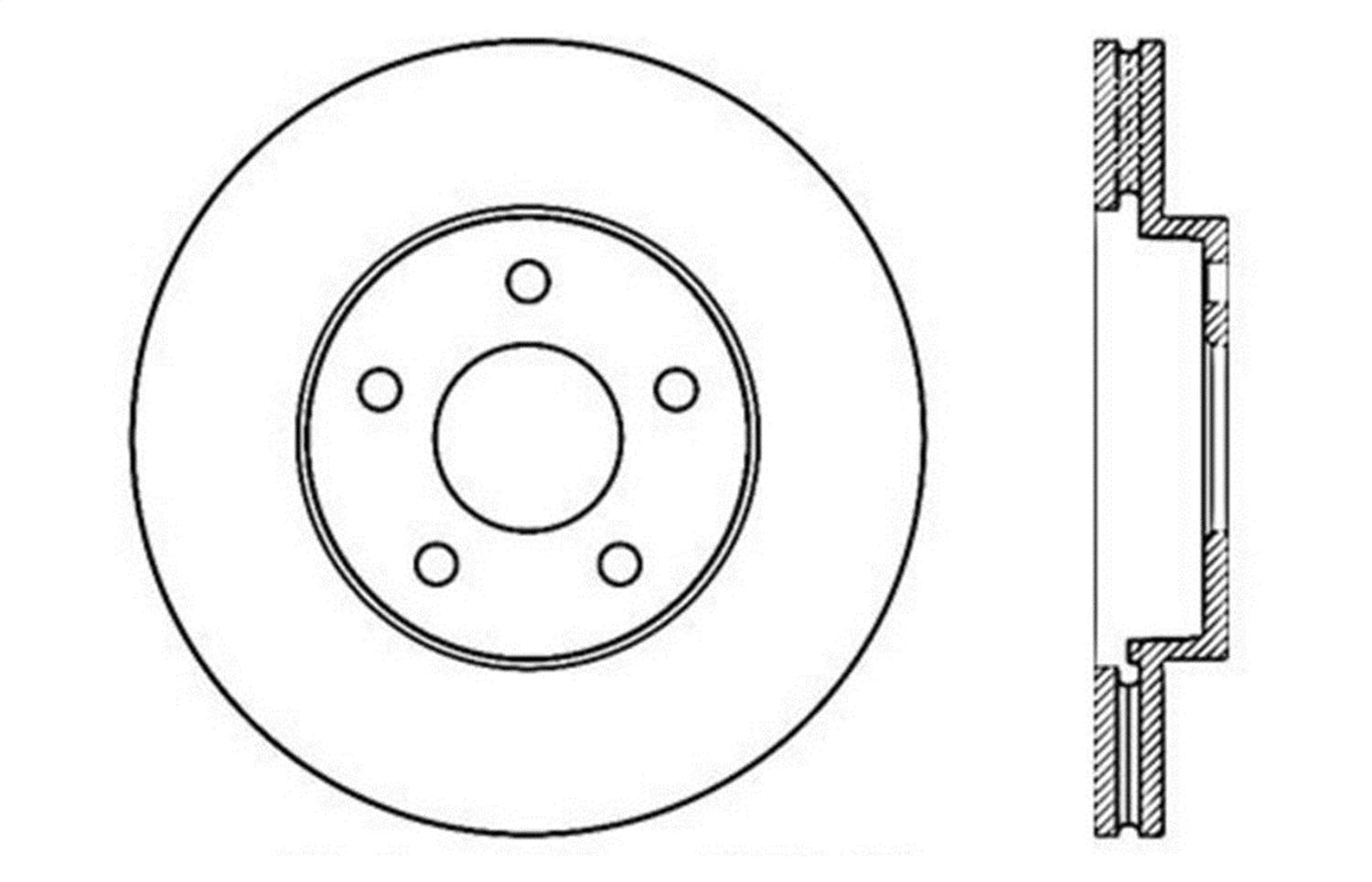 Sport Drilled/Slotted Brake Rotor StopTech 127.62104L (Front Left), 1 Pack