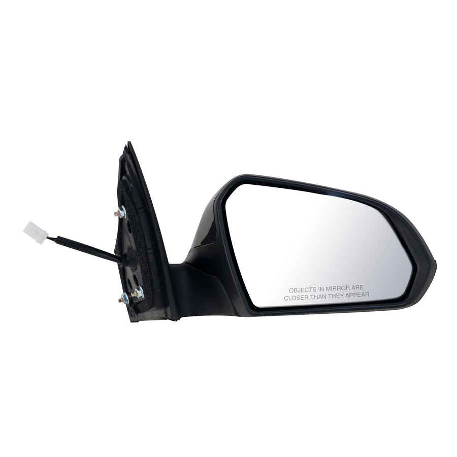 Fit System Side Passenger Mirror for Hyundai Sonata, Eco, Textured Black w/PTM Cover, Foldaway, w/o spot Mirror, w/o Memory, Power