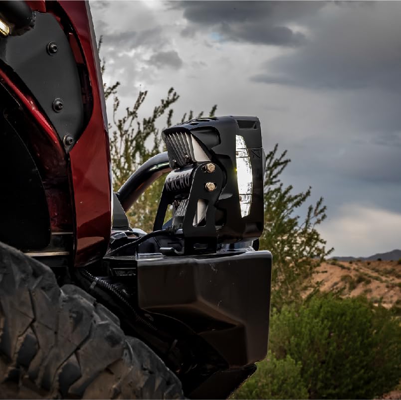 Grande Nacho PM612 4 HI Spot, Flood and Area Offroad LED Lightning 80W Effective Lumens 7,883 Peak Candela 270,070. Illuminate with Style Your 4x4 Off Road Adventures - Individual
