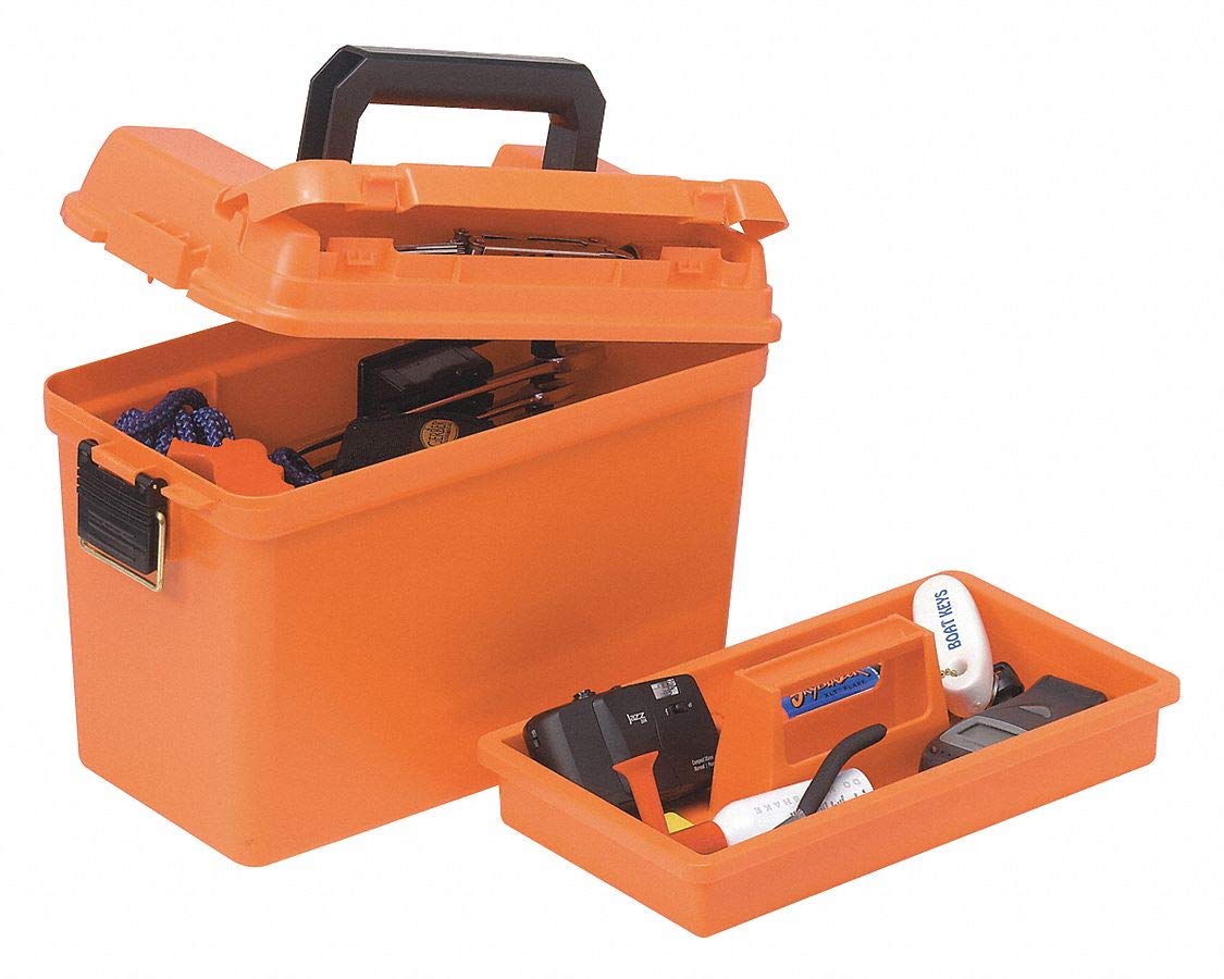 Storage Box Plano Synergy, Inc. w/Tray, Orange, 17x13x10