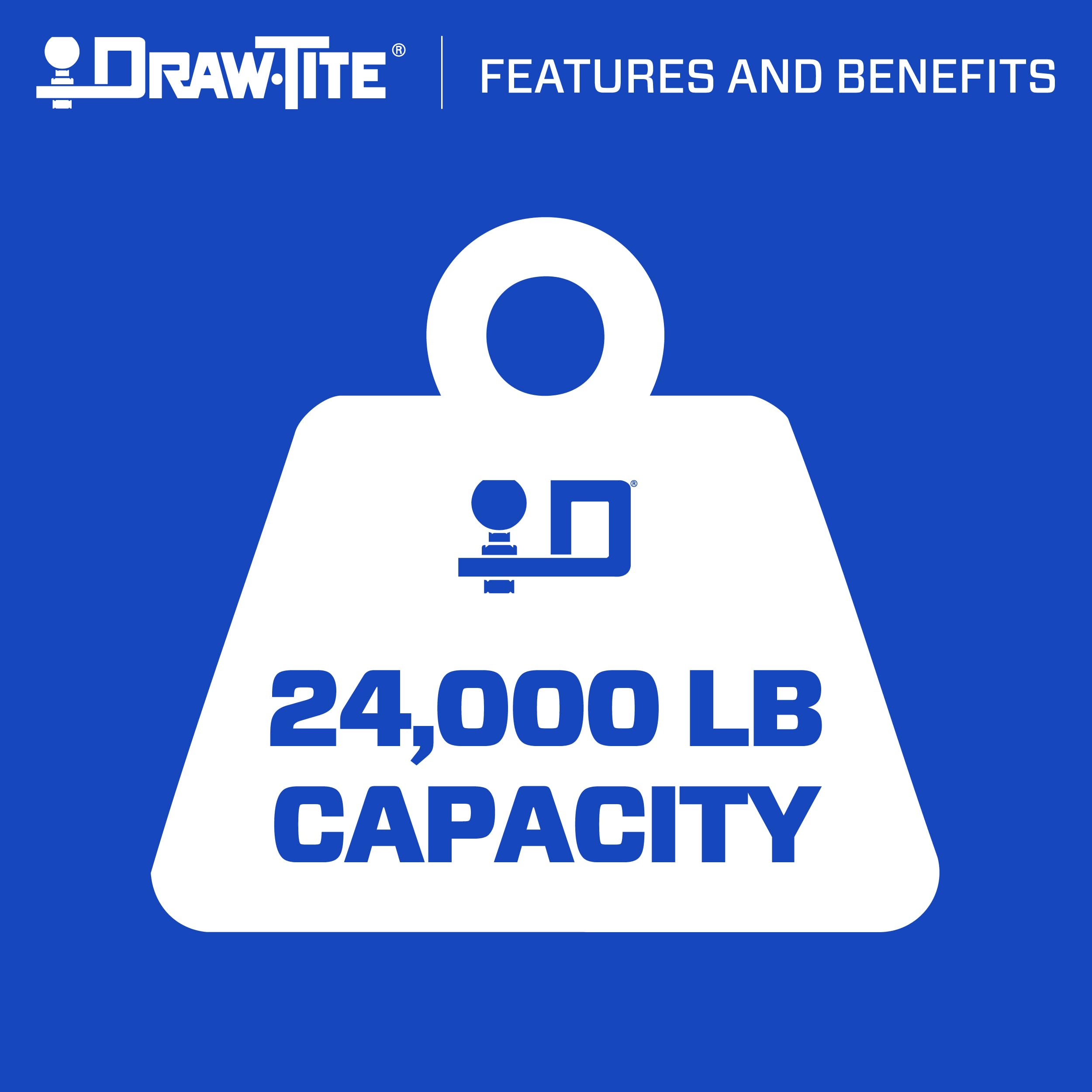 Tow Ready Lunette Ring 63060, 3 Inch Diameter, 24,000 lbs. Capacity, Adjustable
