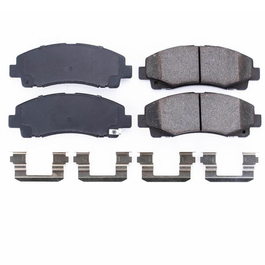Power Stop Brake Kit Front For Acura TL 2009-14 | Honda Ridgeline 2006-11 - Ceramic Brake Pads With Installation Hardware, 17-1102