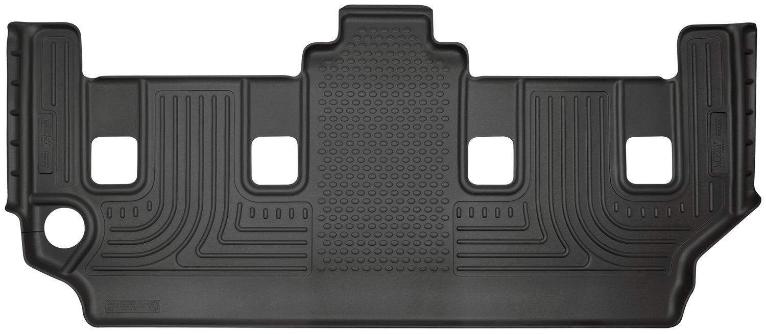 Husky Liners Floor Mats Weatherbeater | Fits 2008-2016 Chrysler Town & Country w/Stow-N-Go; 2008-2020 Dodge Grand Caravan w/Stow-N-Go | 3rd Row, 1-pc Black - 19091