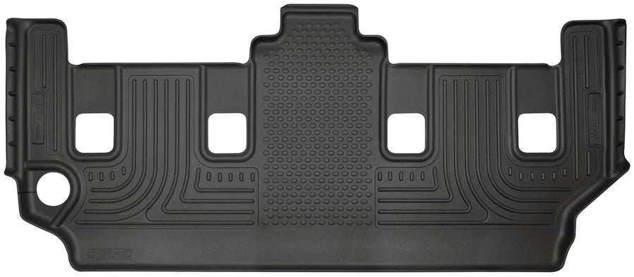 Husky Liners Floor Mats Weatherbeater | Fits 2008-2016 Chrysler Town & Country w/Stow-N-Go; 2008-2020 Dodge Grand Caravan w/Stow-N-Go | 3rd Row, 1-pc Black - 19091