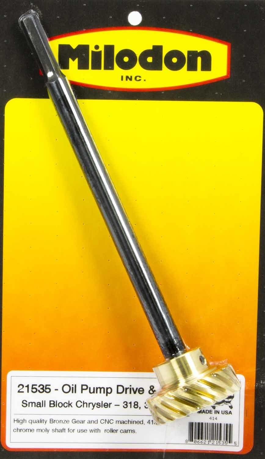 CNC Machined Milodon 21535 4130 Chrome Moly Oil Pump Shaft and Gear Assembly for Chrysler 318-340-360