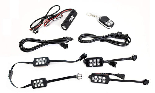 Race Sport Lighting 4-Piece RS04RGB ColorADAPT Multi-Color Accent Kit with remote control 6SMD POD