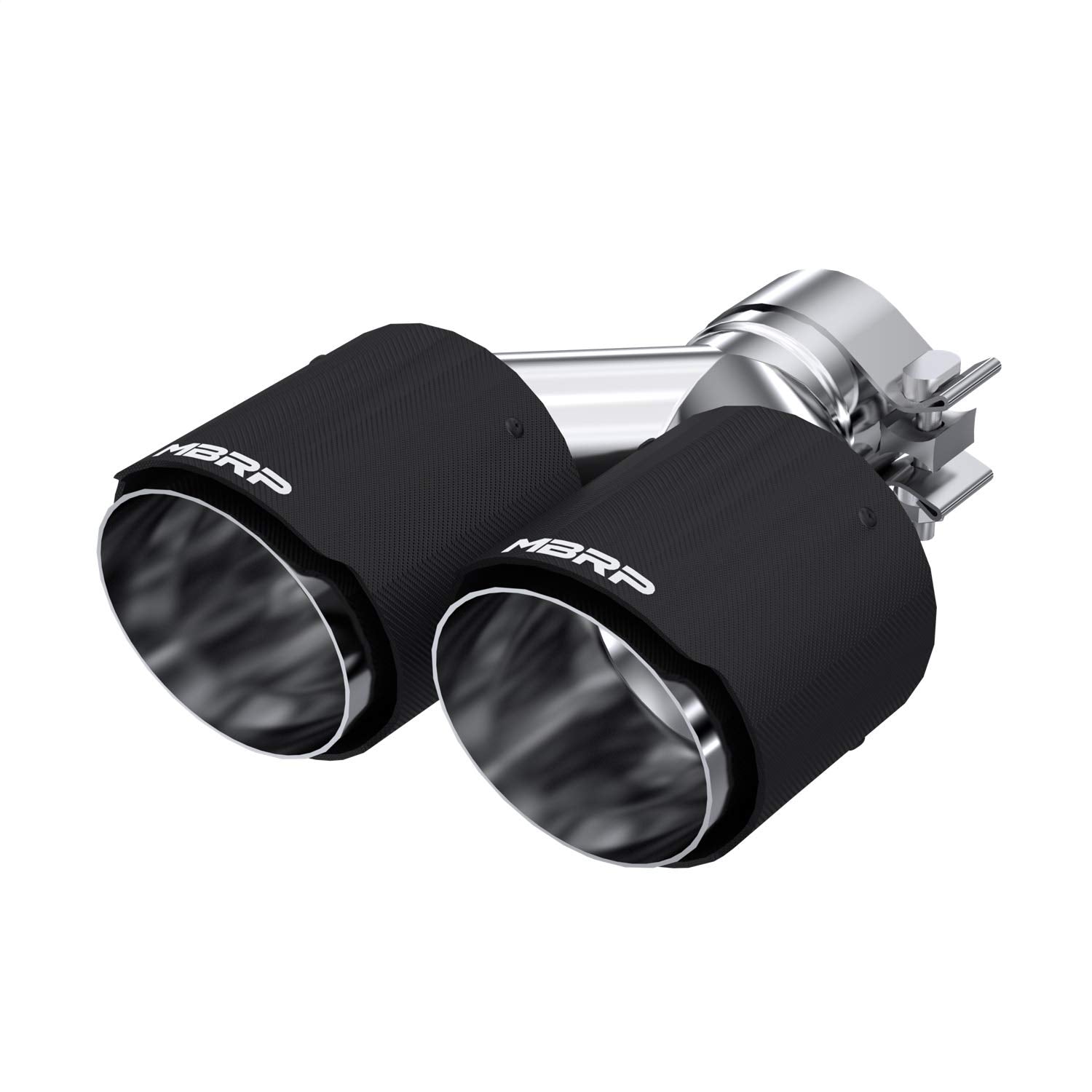 Carbon Fiber MBRP Universal Dual Tip 4in OD/2.5in Inlet