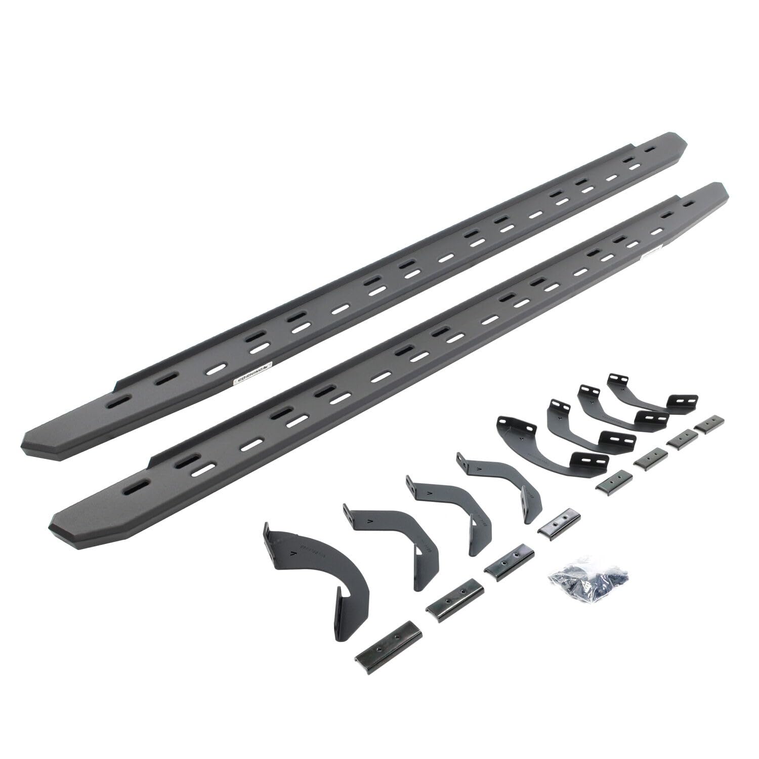 Go Rhino RB30 Running Boards & Slim Brackets | Galvanized Steel, Textured Black | 69643687SPC | Fits 2022-2024 Toyota Tundra Crew Max Pickup