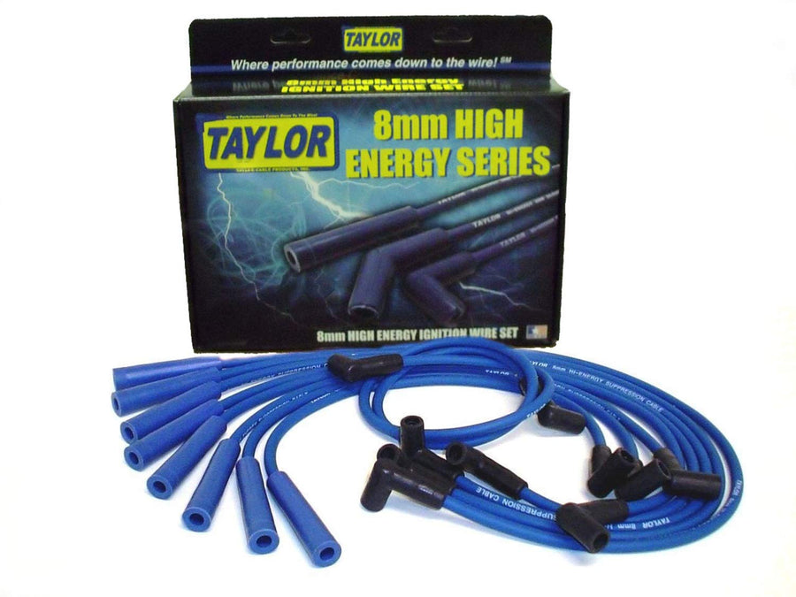 High Energy Taylor Cable 64629 RC custom 8 cyl blue