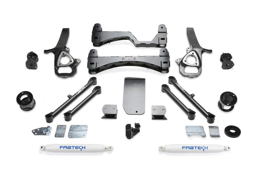 K3086 Fabtech Basic Lift System w/Shocks 6 In. Lift Incl. Performance Shocks Basic Lift System w/Shocks