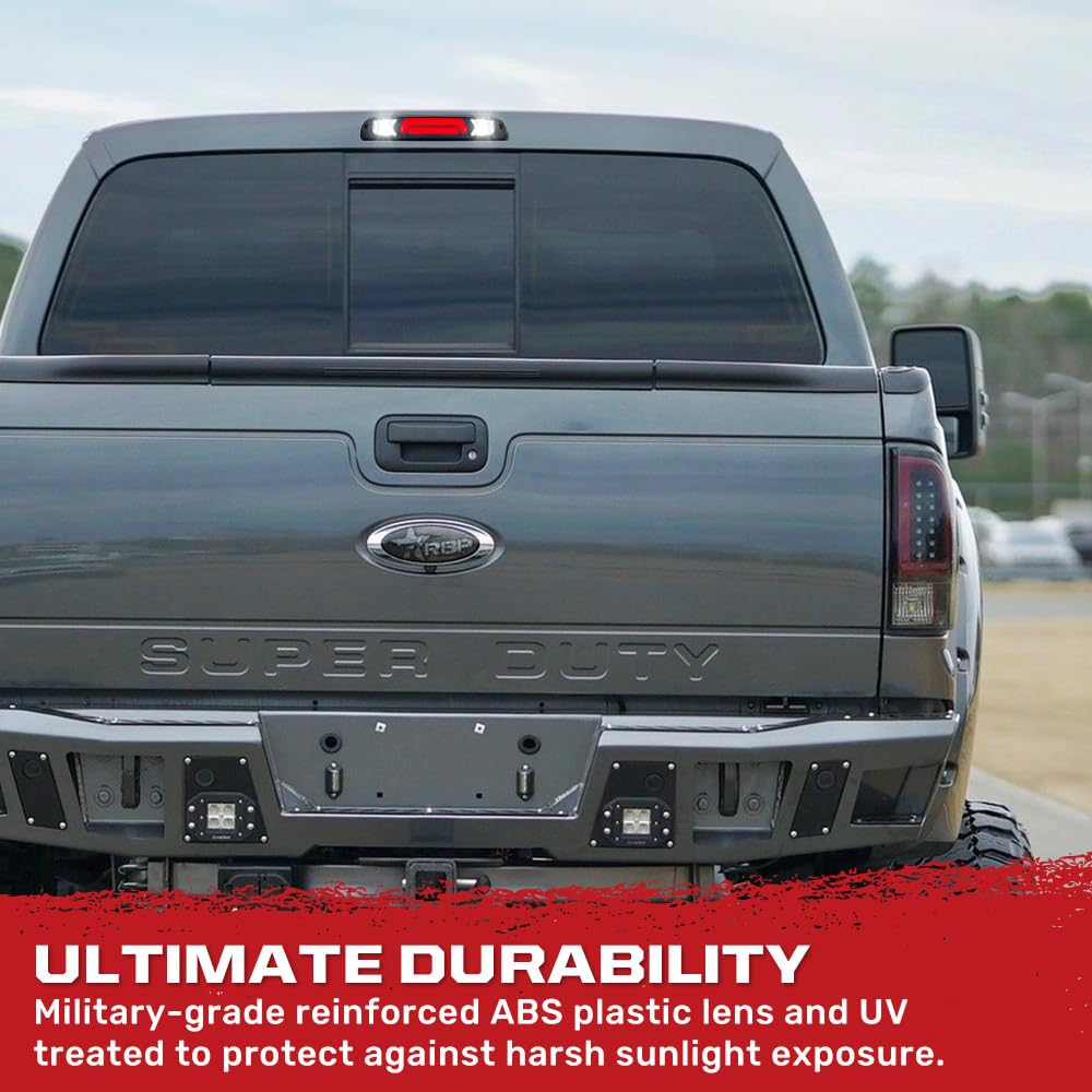 RECON - Fits 95-03 Ranger and 99-16 Super Duty & 01-05 Explorer Sport Trac 3rd Brake Light with Ultra High Power CREE XML LEDs with Sleek Smoked Lens