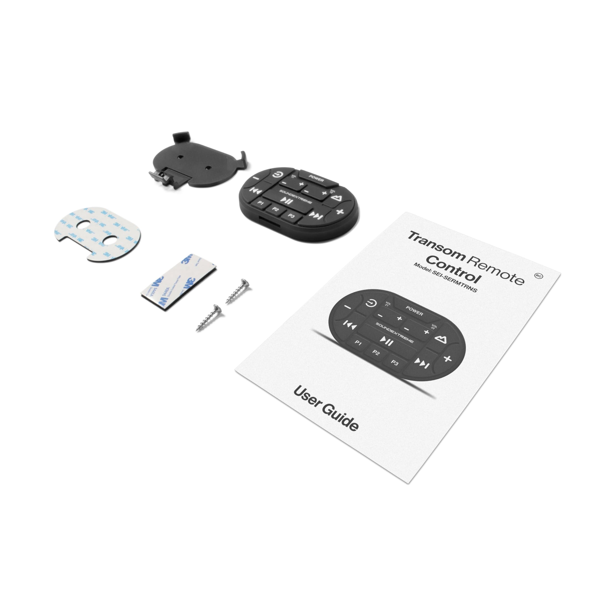 Audio and LED Transom Remote Control SoundExtreme by Ecoxgear Wireless Waterproof Dirtproof for Universal Surface Mounting