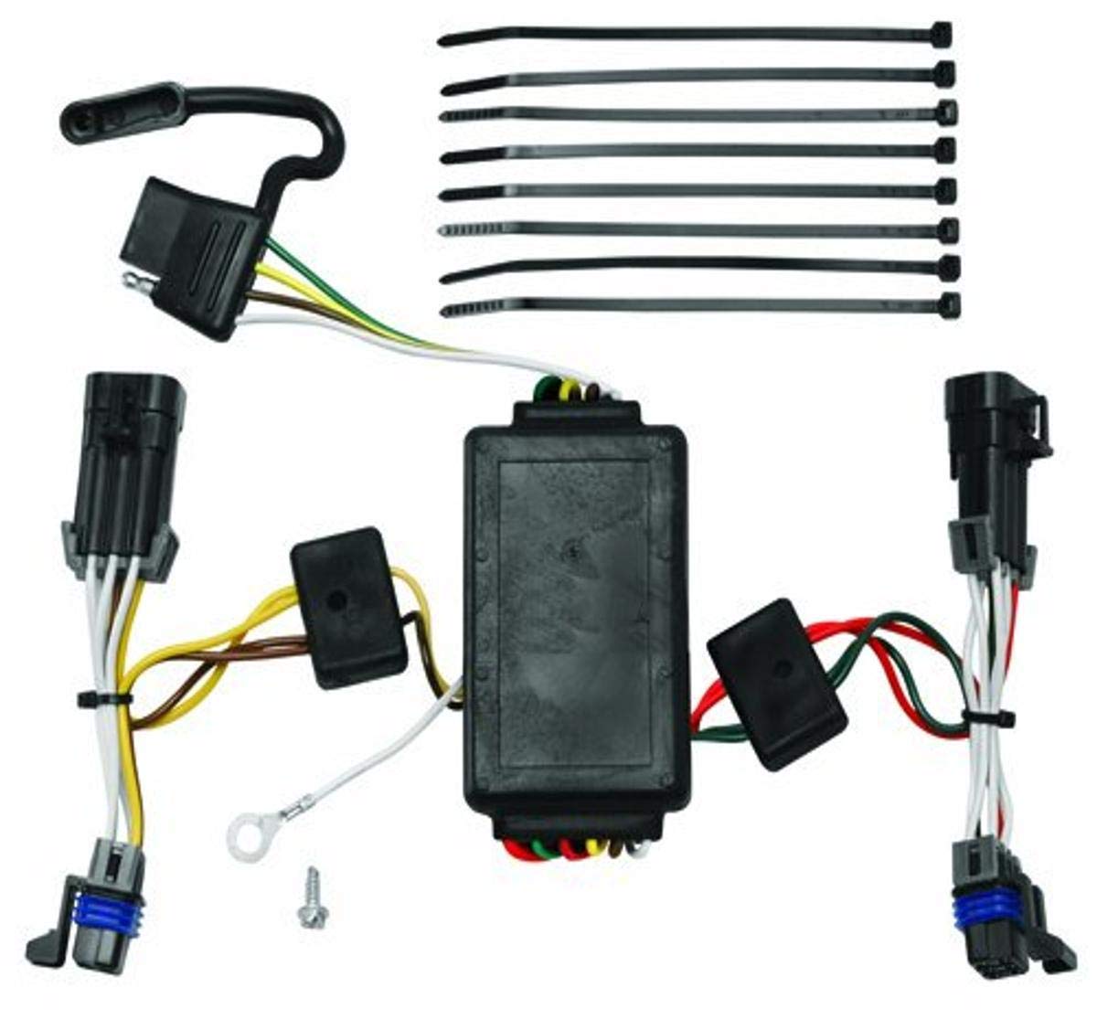 TEKONSHA 118418 Tow Ready T-One® T-Connector Harness, 4-Way Flat, w/Circuit Protected Converter, Compatable with 2002-2007 Saturn Vue