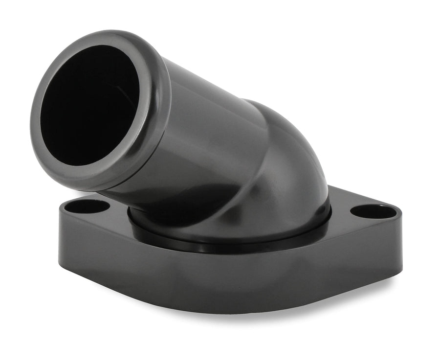 Water Neck Mr. Gasket 2670BK Swivel 30 Degree Angle Black Finish Incl. Mounting Bolts/Gaskets