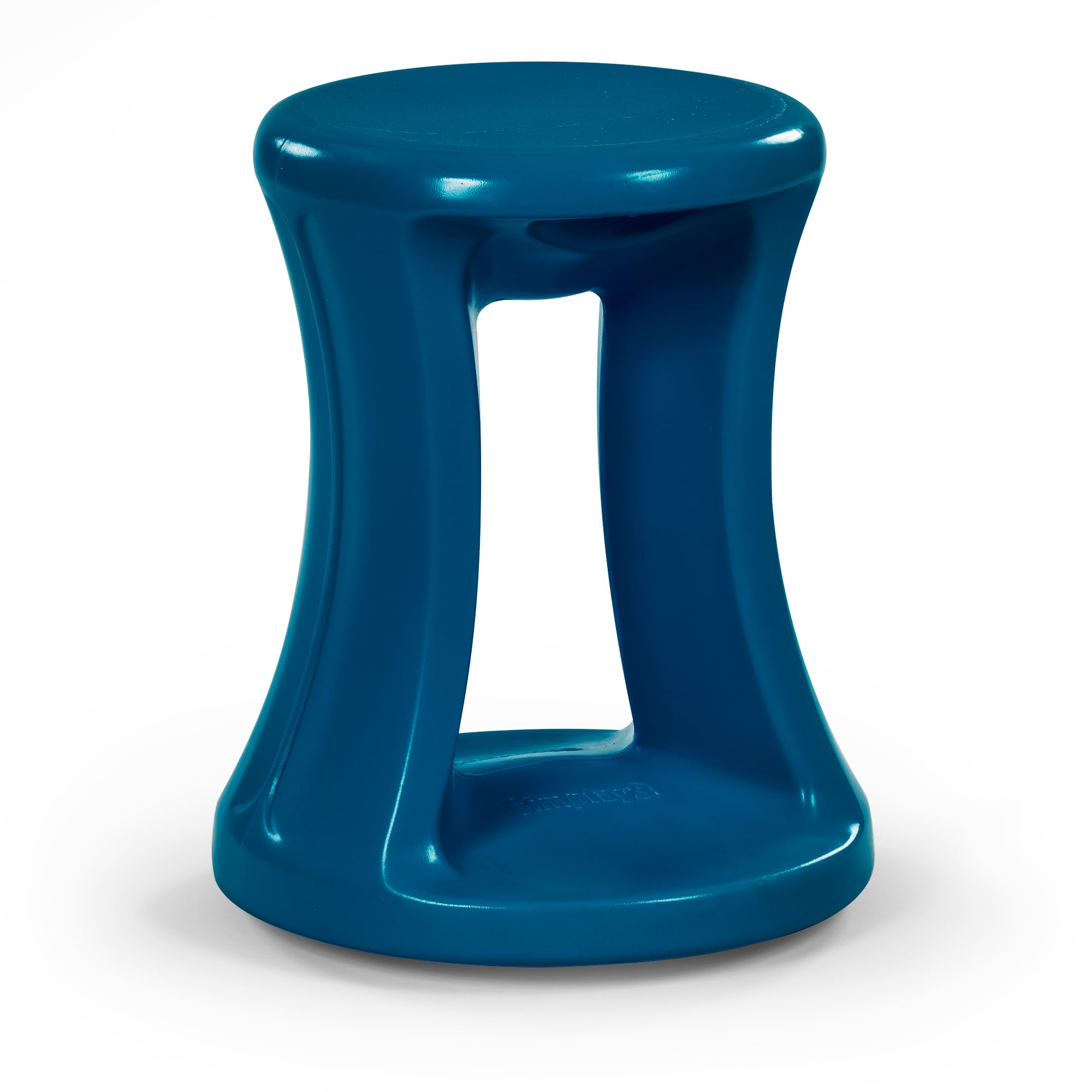 Simplay3 Live Fit American Home Active Balance Chair, 17" Stool for Adults and Teens- Ergonomic Office Desk Chair with Rock, Wobble, Tilt Motion for Learning, Work and Study, Union Blue