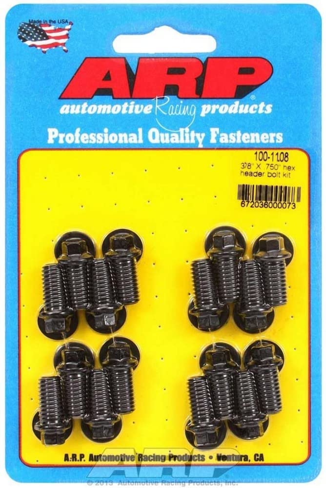 Bolt Kit Header (Black Oxide Hex UHL=.750 16 pieces.)
