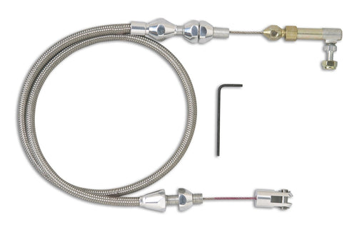 TCP-1000BLDU36 Lokar Performance Products 36" Polished Blower Drive Throttle Cable Black Housing