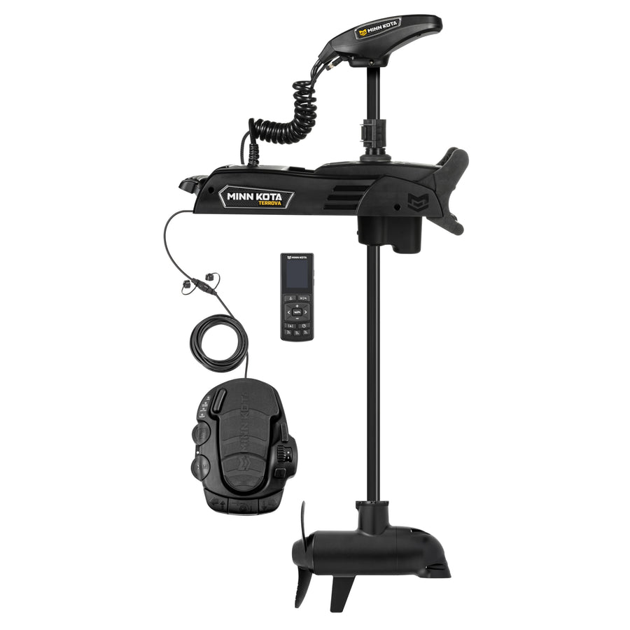 Minn Kota Quest Terrova Brushless Bow-Mount Electric Trolling Motor with Dual Spectrum Chirp Sonar – 90/115 Lb. Thrust, 45 in. Shaft, Freshwater