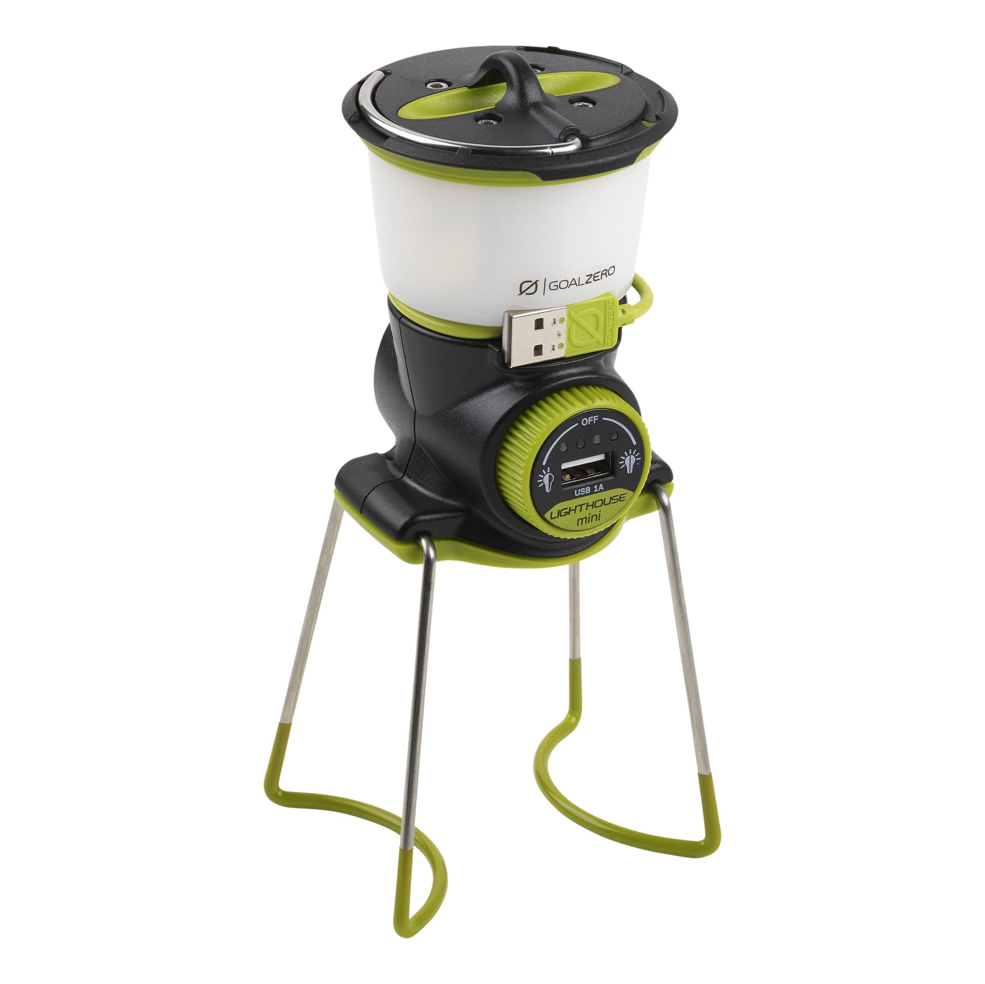 Goal Zero Mini Lighthouse Core Lantern, Small Solar-Powered and USB Lantern for Camping and Emergency Use
