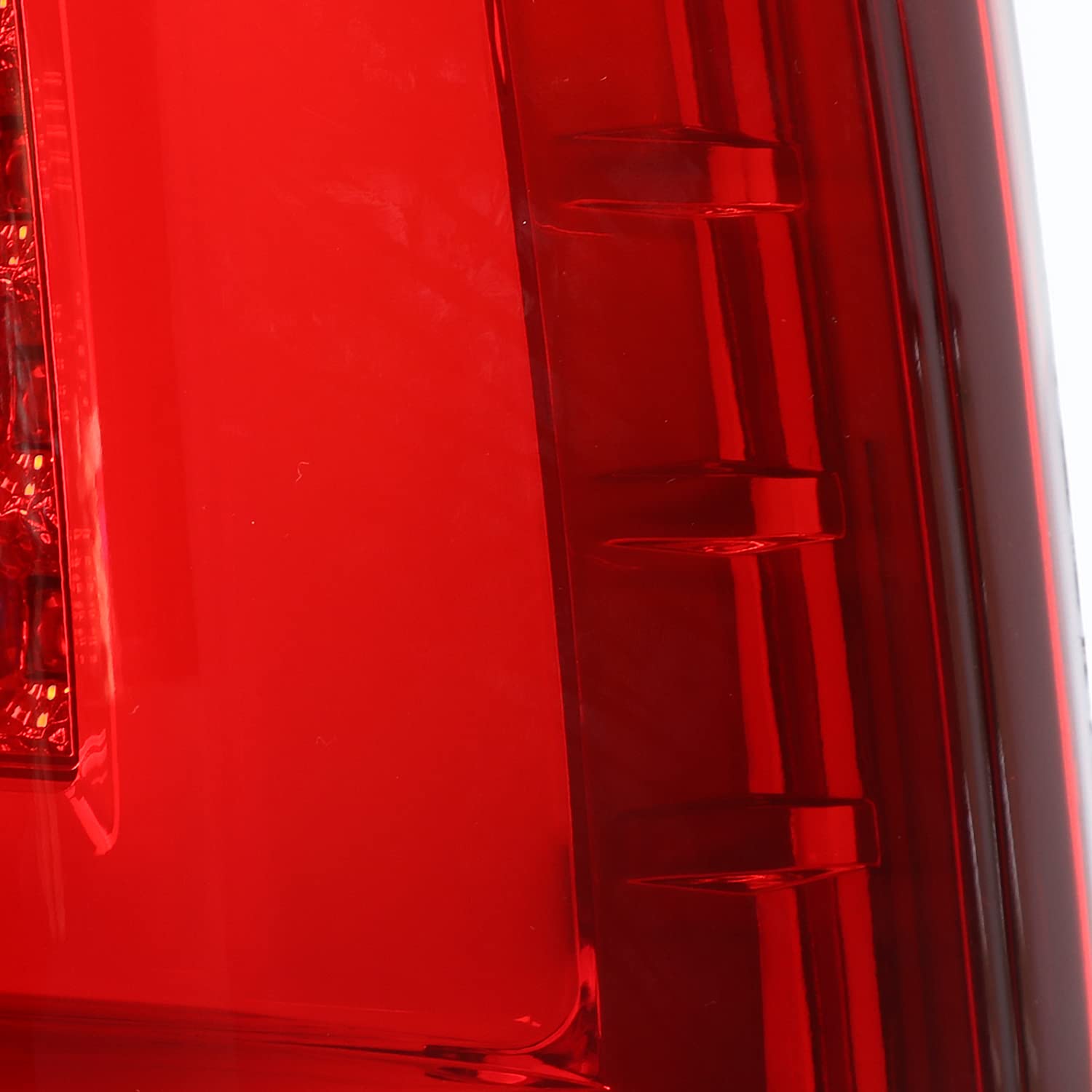 Red LED Bar Tail Lights SPEC-D TUNING Compatible with 1999-2002 Chevy Silverado GMC Sierra 1500/2500/3500 Models, Left + Right Pair Assembly