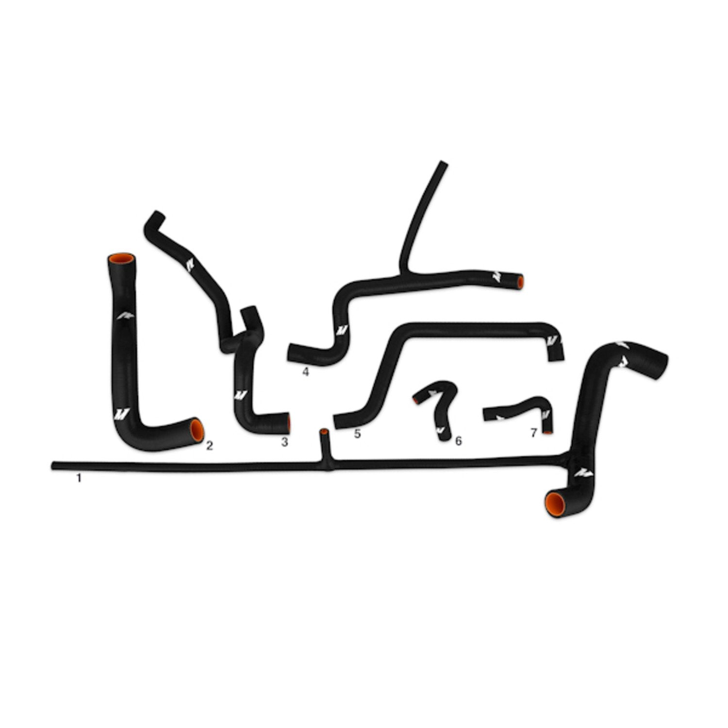 Mishimoto Silicone Radiator Hose Kit MMHOSE-VR6-92BK Fits Volkswagen Corrado 1992-1994 Black
