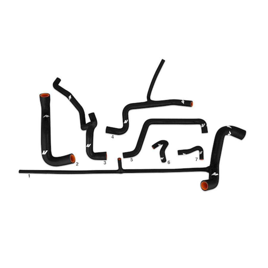 Mishimoto Silicone Radiator Hose Kit MMHOSE-VR6-92BK Fits Volkswagen Corrado 1992-1994 Black