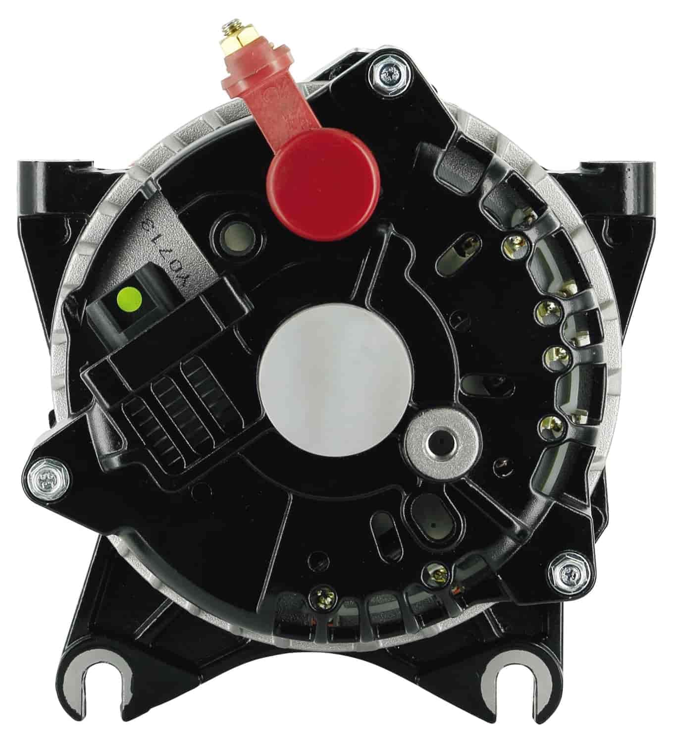 Alt Ford Powermaster 6G Black 200A 6 grv Pulley Large Frame V MTG 4.6L Crown Vic,I-D-A VR