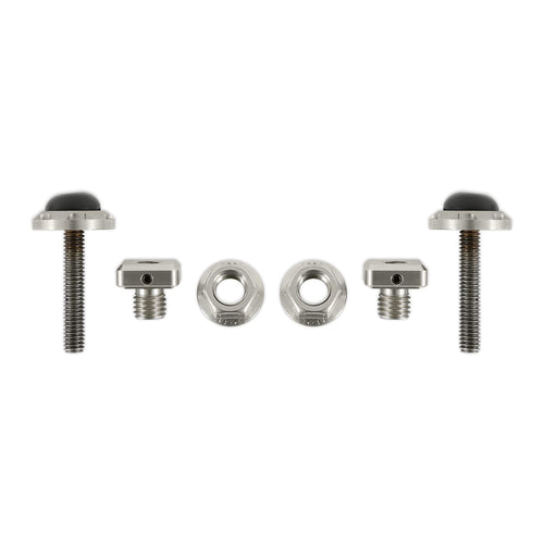 Scott Drake Adjustable E7ZZ-16763-S Stainless Steel Hood Bumpers - Pair