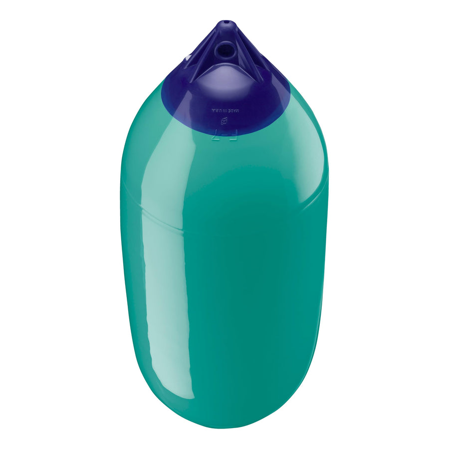 F-7 Standard Polyform Boat Fender Blue Ropehold - Teal