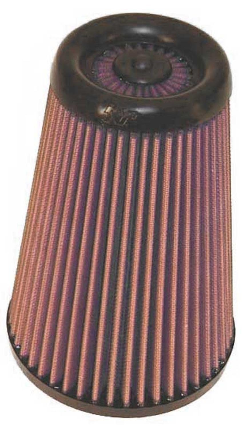 High-Flow K&N Original Lifetime Universal Clamp-On Air Filter: Performance, Premium, Washable: Flange Diameter: 3 In, Filter Height: 8.688 In, Flange Length: 0.938 In, Shape: Round Tapered, RX-3990-1