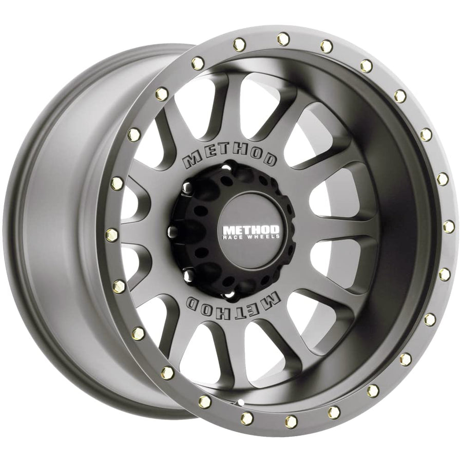 Method Race Wheels 20x10 MR605 NV, 24mm Offset, 8x6.5, 121.3mm Centerbore, Gloss Titanium, MR60521080824N