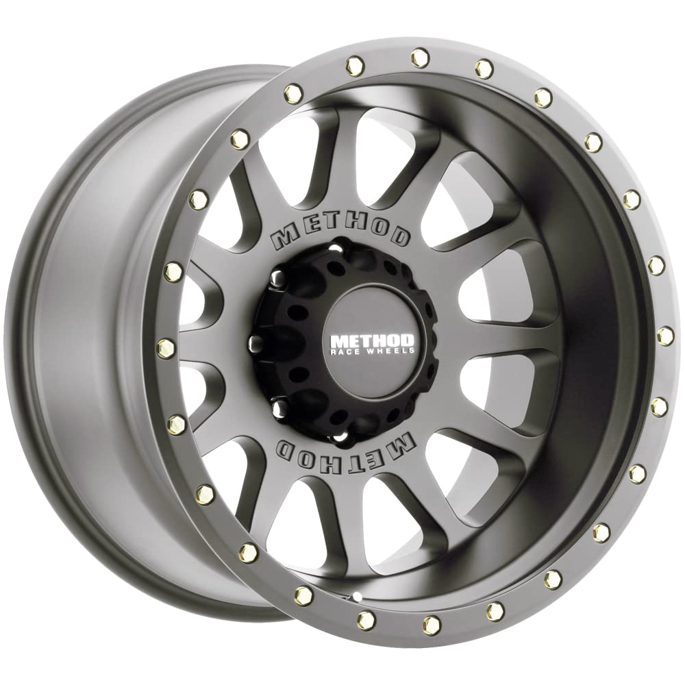 Method Race Wheels 20x10 MR605 NV, 24mm Offset, 8x6.5, 121.3mm Centerbore, Gloss Titanium, MR60521080824N
