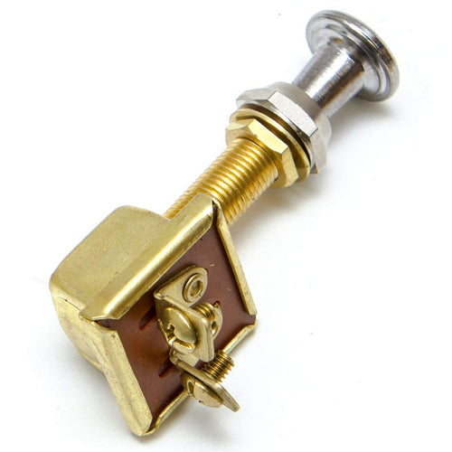 Sierra International MP39380 Push Pull Weather Resistant Off-On SPST Switch with Chrome Plated Brass Knob and Gasket Sealed Case, 3/4"