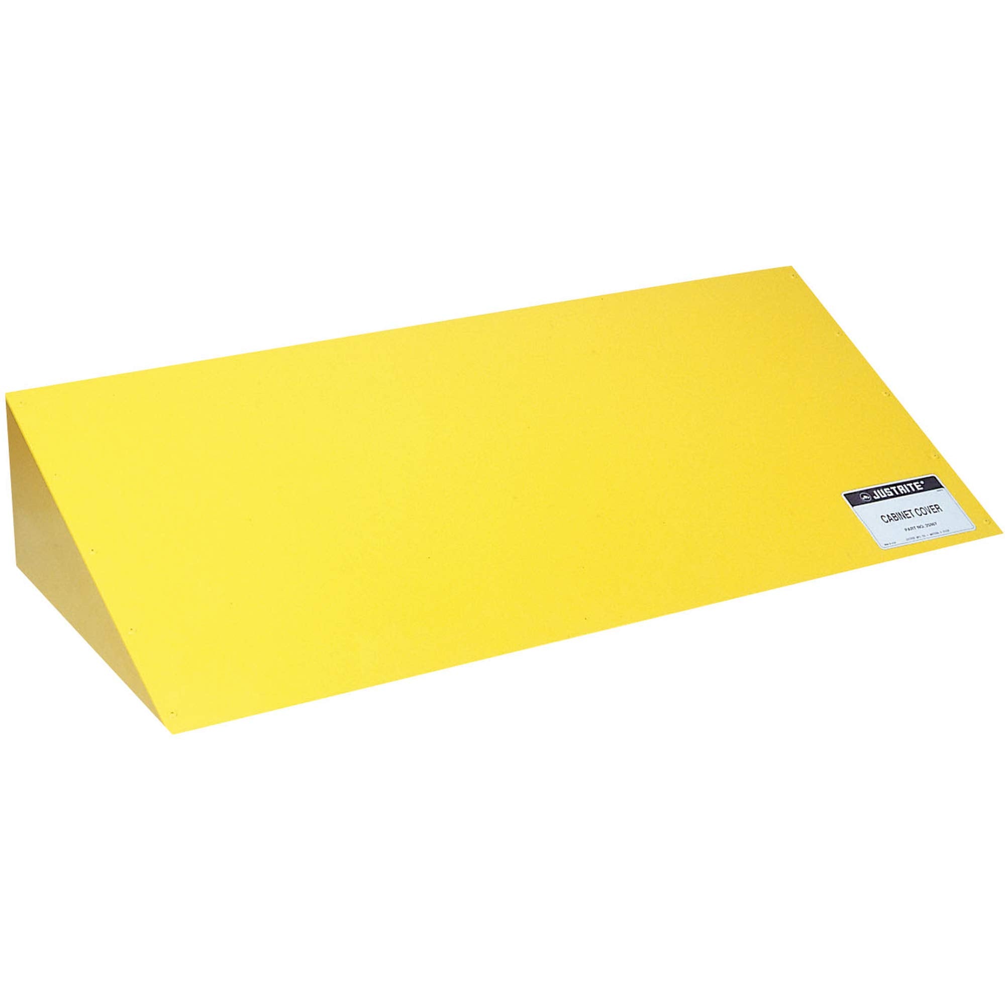 Safety Cabinet Justrite Cover, 42-1/2" Width x 8-1/2" Height x 18" Depth, Yellow