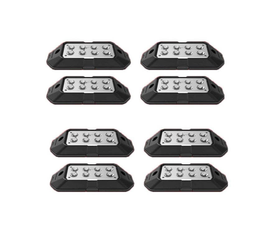 8pc XKGLOW Strobe Lights w/Traffic Modes Ultra Bright LEDs Multiple Strobe Modes + Solid On Amber Strobe Lights
