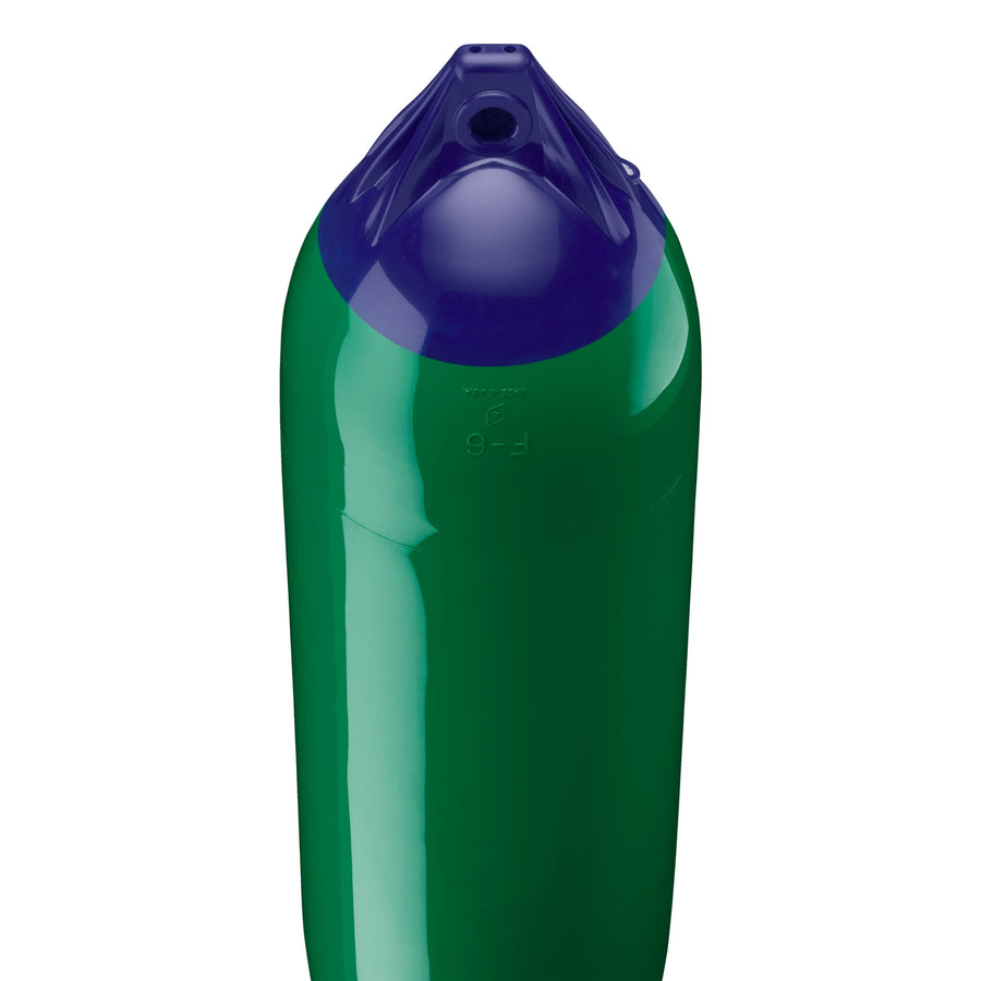 Polyform F-6 Standard Boat Fender F-Series - Forest Green Blue Ropehold