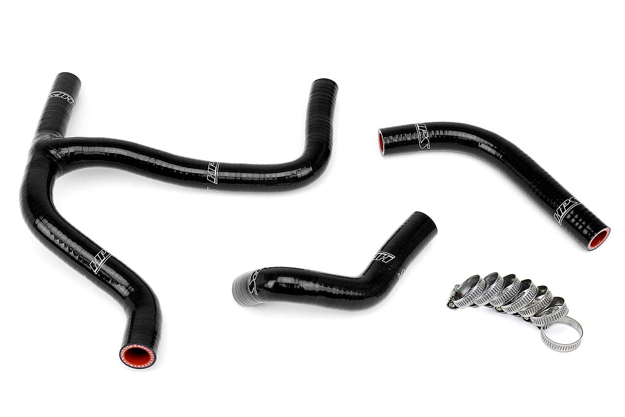 Black Silicone HPS 57-1255-BLK Radiator Coolant Hose Kit